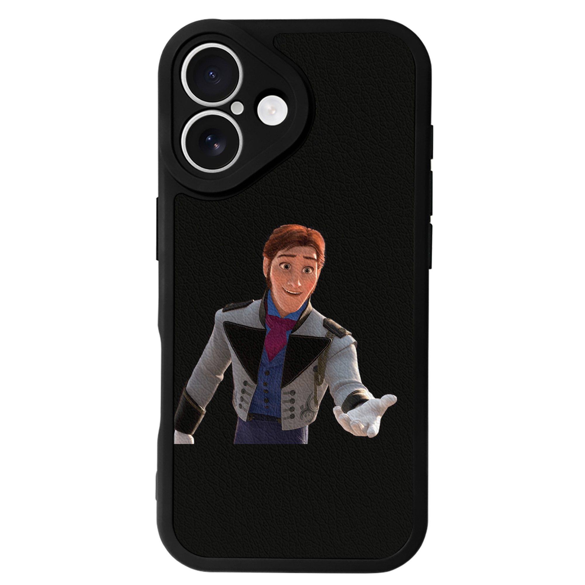 （画像用） アナと雪の女王 アンナ エルサ Frozen Anna Elsa 【iPhone 16シリーズ対応】シリコンスマホケース（レザー調） 材質：シリコン